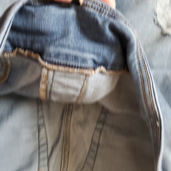 Rock  & Republic  Demin slimming denim crop Pull on denim leggings jeans.sz16 - Picture 3 of 8